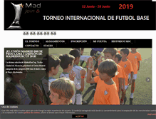 Tablet Screenshot of madridsurcup.com